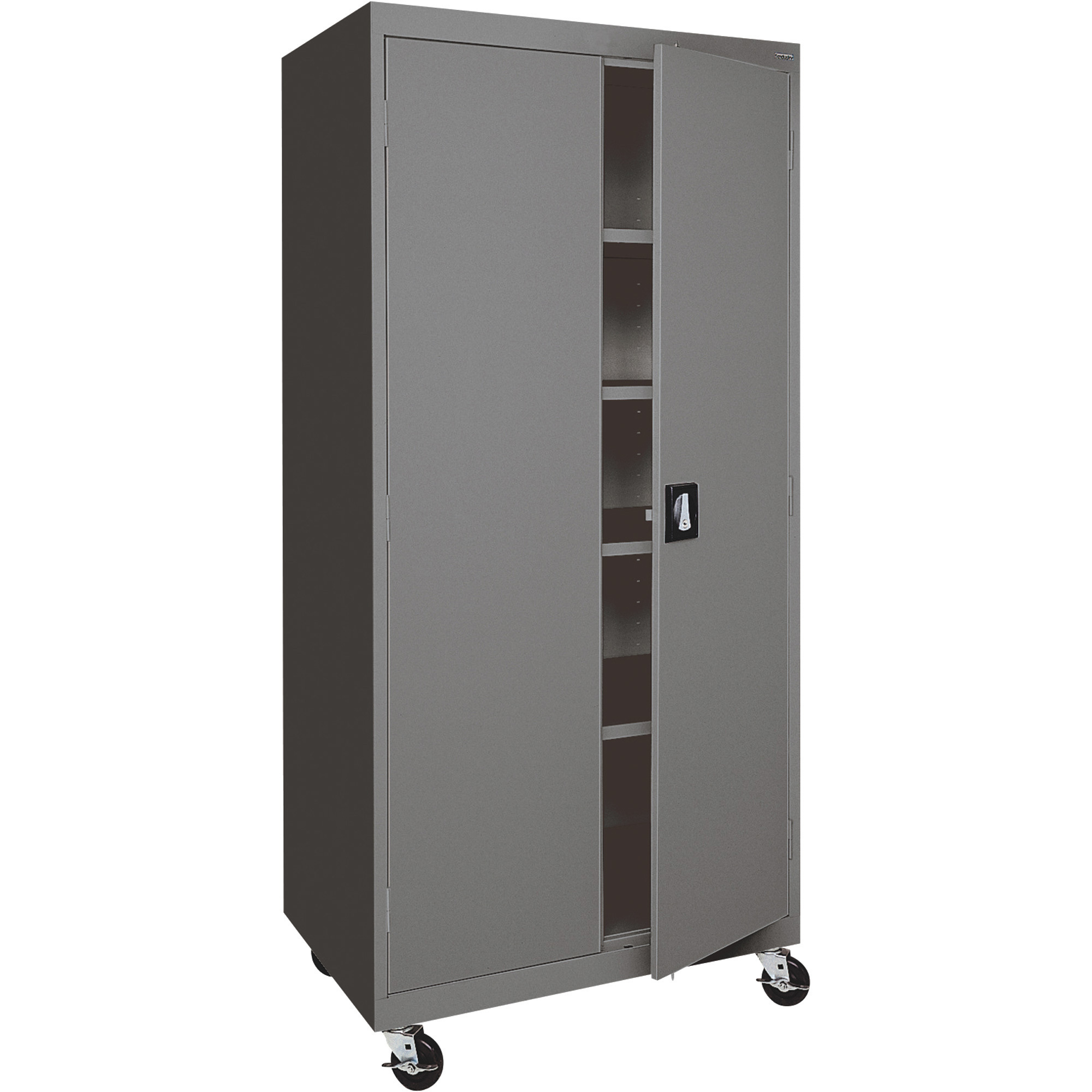 Sandusky Lee Heavy-Duty Welded Steel Mobile Cabinet, 36in.W x 24in.D x 78in.H, Charcoal, Model# TA4R362472-02